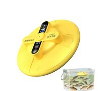 Bait Tank Aerator - Quiet Waterproof Rechargeable, Air Pump Bubbler, Bait Bucket Oxygenator, Kayak Boat Fishing Tool, Top Marine Accessory Category, Small Blue White Electronic Unit