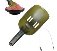 Bait Throwing Shovel, Portable Feeding Scoop Holes, Fishing Tool, 9.5x23x 6cm, for Kayak, Boat, Beach, Tilapia, Freshwater Anglers, Camping Use Camping Trips and Outings Performance Whether