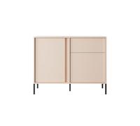 BAÏTA Buffet Hulda Beige 2 Portes 1 tiroirs 104cm