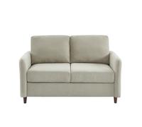 BAÏTA Canapé Droit Fixe Lucien 2 Places en Tissu grège