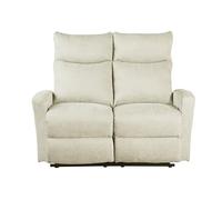 BAÏTA Canapé Relax Manuel Antares 2 Places Tissu (Beige)