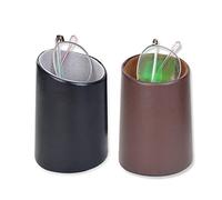 Baitaihem Lot de 2 supports de lunettes de protection pour bureau ou table de nuit, Noir et marron, taille unique