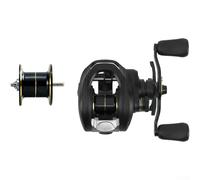Baitcasting Moulinet 7.2:1 Rapport de vitesse DC Frein électronique Conique Guide de ligne Double Roulements étanches à la poussière Noir Récupération rapide pour la pêche en eau douce et en eau salée