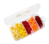 Baits Set - Fake Earthworm, 100pcs Soft Earthworm Lures with Storage Box, Enhanced Softness, Fake Earth Worm Fishing Worm, Saltwater Trout Crappie Fishing Gear, Lures Baits For Adults