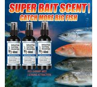 BaitScent 1 pièce/3 pièces Spray attractif de pêche à la saveur de crevette, stimulation précise de l'odorat et du goût des poissons pour augmenter le taux de morsure, essentiel pour la pêche de print