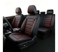 BAITUB Ensembles Housses Siège Universelle 5 Places - Ensemble Complet Avant/Arrière - Cuir Imperméable & Confortable - Compatible Airbags【pour BM X1,Marrone】