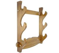 BAIWANLIN d'épée Support Cintre Stand Fixé au Mur d'affichage Katana Sabre Simplicité Moderne Bois Massif 1-3 Niveau,3Tier