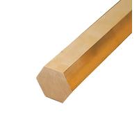 BAIWANLIN H59 Tige hexagonale en Laiton Solide hexagone Barre Bâtons de tiges en Laiton Longueur côté opposé5mm-20mmlongueur500mm,13mm*500mm