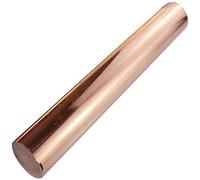 BAIWANLIN T2 cuivre Pur Tige Solide Copper Barre Ronde bâton Cylindre CU Utilisé pour Soudure matériau électrode Conductive Length:400mm/15.8inch,12mm*400mm