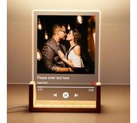 Baixtuo Cadre Photo Personnalisé et Lampe Personnalisée avec Photo, Cadeau Personnalisé Femme. Cadeau pour Noël, Saint-Valentin, Fête des Mères et Fête des Pères. (Style 12)