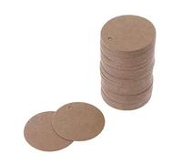 Baiyao Lot de 100 étiquettes rondes en papier kraft de 3,5 cm à suspendre pour mariage, nom, cartes de prix, marque-pages, cartes cadeaux pour Noël, mariage, anniversaire
