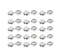 Baiyao Lot de 30 Capuchons de Perles Lisses en Argent 925-4,5 mm - pour Fabrication de Bijoux, Bricolage