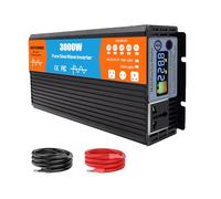 BAIYITONGDA Onduleur 3000 W à Onde sinusoïdale Pure 12 V/24 V/48 V/60 V/72 V vers 110 V 120 V 220 V AC pour Maison, Camping-Car, Camion, Hors réseau Solaire,DC 60v,AC 220V