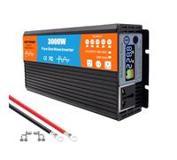 BAIYITONGDA Onduleur 3000 W à Onde sinusoïdale Pure, convertisseur DC 12V/24V/48V/60V/72V vers AC 120 V/240 V, pour Installation Solaire Hors réseau, Maison, Camping-Car,DC 24v,AC 110V