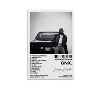 BAIYOUS Kendrick Lamar Poster de couverture d'album de musique - Décoration murale pour chambre à coucher - 40 x 60 cm - Style sans cadre