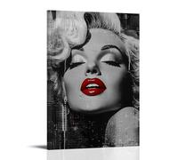 BAIYOUS Poster de Marilyn Monroe - Art mural tendance - Décoration murale pour chambre à coucher - 30 x 45 cm - Style cadre