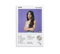 BAIYOUS Poster d'Olivia Rodrigo - Art mural décoratif pour chambre à coucher - 30 x 45 cm - Style sans cadre