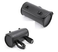 Baizexin Sacoche De Selle De Moto pour Chopper pour Bobber Sac À Outils pour Moto Fourche Avant Guidon Sacoche De Selle Baril en Rouleau Rangement Universel pour Baril Queue Course(Style 1)