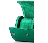 BAIZHONGJIE ÉTui De Montre De Voyage En Cuir,Support De Montre Durable, BoîTe D'Emballage De Montre Pratique Avec Oreiller Amovible,éTui De Rangement Pour Montres,Vert,1slot