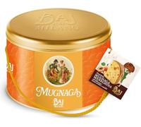 BAJ MILANO 1768 - Panettone Mugnaga Meneghina (Abricot Milanais) - Boîte en étain avec images historiques et couvercle avec marque en relief - Avec livret historique