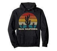 Baja California Cactus Vintage Rétro Désert Cadeau Souvenir Sweat à Capuche