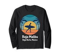 Baja Malibu Baja Norte Mexico Surfeur Vintage Sunset Manche Longue
