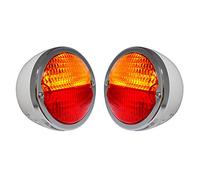 Bajato: Feu Arrière Rond Vintage pour Tracteur Empennage Vertical avec Fenêtre de Plaque D'Immatriculation - 11000807