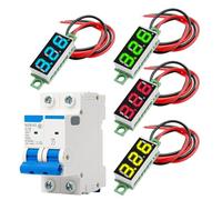 Bajbumgn Affichage de Tension de Batterie, Tube Numérique LED à 7 Segments, Accessoires de Testeur pour Voiture Industrie Maritime Tableau Audio Camping-Car Électrique