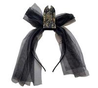 Bajbumgn Bandeaux Halloween pour Femmes, Bandeau Tombaille Gothique avec Voilette, Accessoire Déguisement Horreur Pour Carnavals Bals Masqués Cosplay