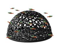 Bajbumgn Cachettes Pour Aquarium | Grotte Pour Bac À Poissons - Abri pour Crevettes Maison Creuse pour Élevage et Repos des Tortues Adapté à l'Eau Salée et Eau Douce en Environnement Subaquatique pour