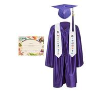 Bajbumgn Chapeau Et Robe De Graduation Maternelle,Costume Cérémonie Enfant Déguisement Élève | Tenue De Cérémonie 2025 Pour De 5 À 13 Ans