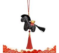 Bajbumgn Cheval en Peluche - Douceur à Collectionner Souvenir 2026,Décoration Peluche Cheval Lunaire Chinois,pour Femmes Étudiantes Amie École Voyage Sac À Bandoulière Sac À Dos Cabas