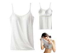 Bajbumgn Débardeur avec Soutien-Gorge intégré - Camisole de Yoga pour Filles - Cami Tank, Camisole à Bretelles Spaghetti réglables, Chemise de Yoga