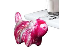 Bajbumgn Figurines Chats Déco Maison,Chat Sculpté en Bois | Statuette Artisanale Peinte à Relief pour Étagère, Table de Nuit, Bureau ou Chambre pour Amoureux des Chats