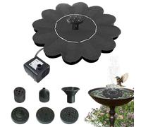 Bajbumgn Fontaine Solaire | Pompe de Fontaine d'Eau en Forme de Fleur | Extérieure Silencieuse pour Jardin Bassin Terrasse Cour Extérieur