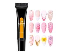 Bajbumgn Gel Sculptant 3D Pour Ongles | Produits de Soins Beauté 3D sans Essuyage,Colle 15ml Super Forte pour Décorations d'Ongles,Pour Salon Maison Fête Vacances Photographies Mariage Voyage