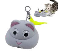 Bajbumgn Jouets Interactifs pour Chats, Souris Automatiques Stimulantes, Fournitures pour Animaux Rechargeables avec Lumière et Accessoires pour Stimuler Le Mâchouillage et l'exercice de Jeu
