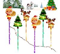 Bajbumgn Lumières De Noël Solaires pour Extérieur - Décoration d'Extérieur pour Jardin - Lumières sur Piquet Étanches pour Pelouse,pour Allée Terrasse Balcon Jardin Fête Halloween Noël