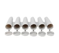 Bajbumgn Moules À Esquimaux Maison, Moules Silicone 6 Cavités Sans BPA, Libération Facile Accessoire Fabrication Artisanale pour Gelée Confiture Yaourt et Jus