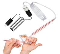 Bajbumgn Penstone Art Pen, Stylo à Peinture en Strass,Aspiration en ramine de Peinture à Points électriques à Point électrique - Adsorption de Perles Applicateur Automatique USB Portable pour Les
