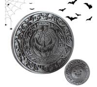 Bajbumgn Pièce De Jeu | Pièce Friandise Ou Farce Halloween en Relief | Jeu en À Motif Citrouille pour Chasse Au Trésor Fête Scolaire