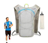 Bajbumgn Sac À Dos D'Hydratation pour Course | Sac Réservoir d'eau,avec Bouteille Souple 500ML Sangle Réglable Réfléchissante pour Randonnée VTT Ski Alpinisme Cyclisme Fitness