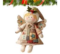 Bajbumgn Set de Création Ornement Noël - Mignon Fait Main Rétro,Kit de Bricolage Tissu Ange Décoration Filles - pour Adultes Filles Débutants Amateurs De Bricolage Anniversaire Thanksgiving