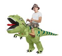 BAJENA Costume de dinosaure Costume Gonflable Dino à Cheval sur Un Jouet Gonflable de Dinosaure pour Fêtes Halloween Anniversaires Cosplay POELOFIRMX QTICDONAIWADS Unisexe (Erwachsene)