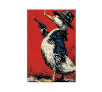 BAJHTGHG Impression sur toile Motif gangster de canard 60 x 90 cm