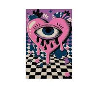 BAJHTGHG Poster sur toile représentant un cupcake raton laveur mignon pour décoration de chambre à coucher, cadeau 30 x 45 cm