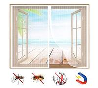 BAJIAN-LI Moustiquaire Fenêtre Magnétique, Rideau de Fenêtre pour Prévenir Moustiques et Insectes, Fermeture Automatique Adsorption Magnétique, pour FenêTres ou Porte-White-a|| 35x43inch(90x110cm)