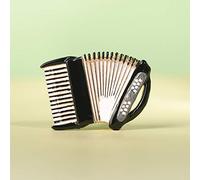 BAJIE Broche émail en Forme d'accordéon Broche de Musicien Broche Instrument de Musique doré Instrument de Musique Broche de Musique Accessoires de vêtements