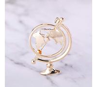 BAJIE Broche Mode Globe Carte du Monde Forme Broche Or Argent Couleur Carte vêtements Collier Clip Femmes Hommes Terre Voyage Souvenir Broche