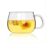 BAJIE Coffee Cupcreative Transparent Glass Tea Cup Ustensiles à Boire Classique résistant à la Chaleur en Verre Cup Glass Tea Mug en Verre Mug avec Couvercle 1